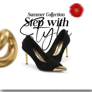 Black Suede Stiletto High Heel