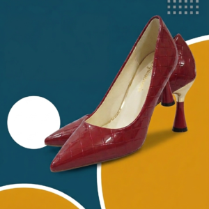 Quilted Red Patent Heels